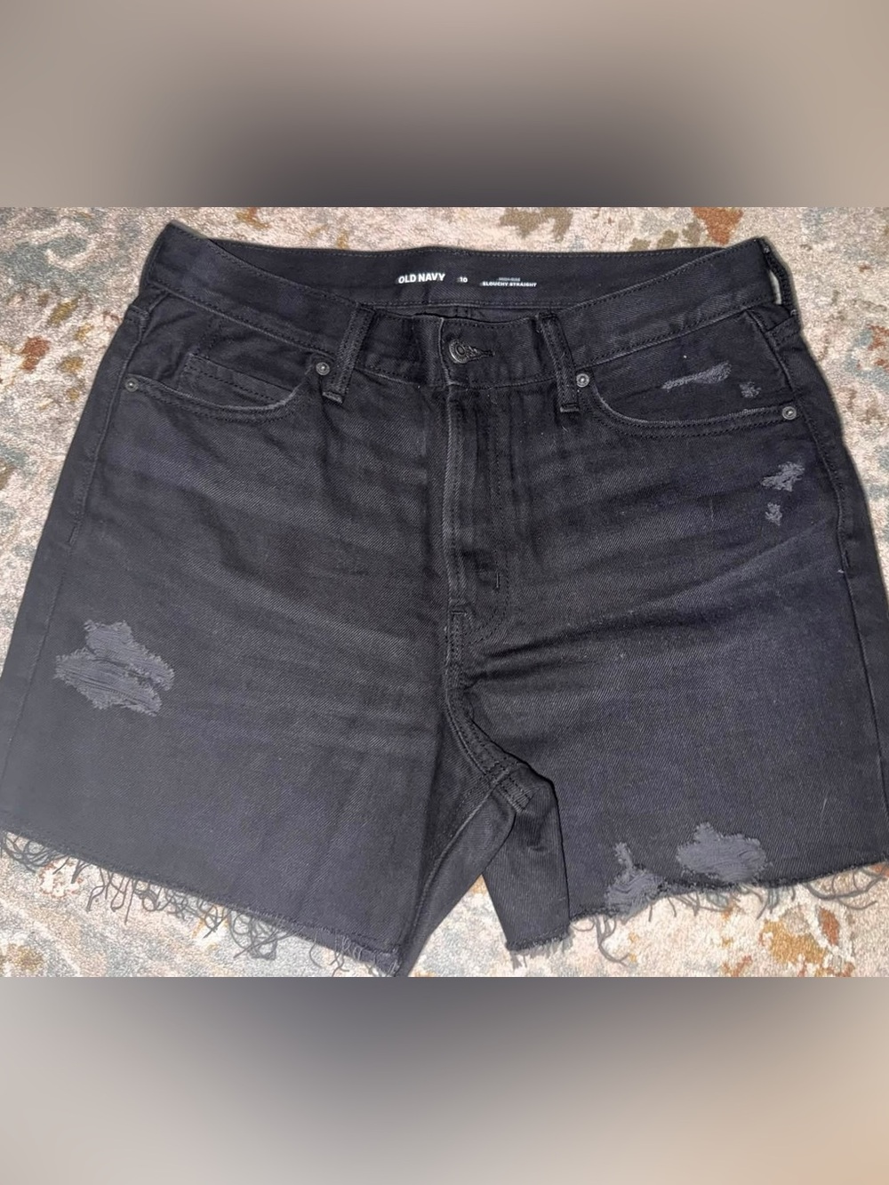 Women’s Old Navy Hi Rise Slouchy Straight Shorts